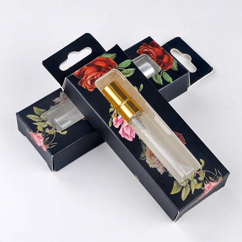 5ml Press Spray Perfume Glass Bottle With Box