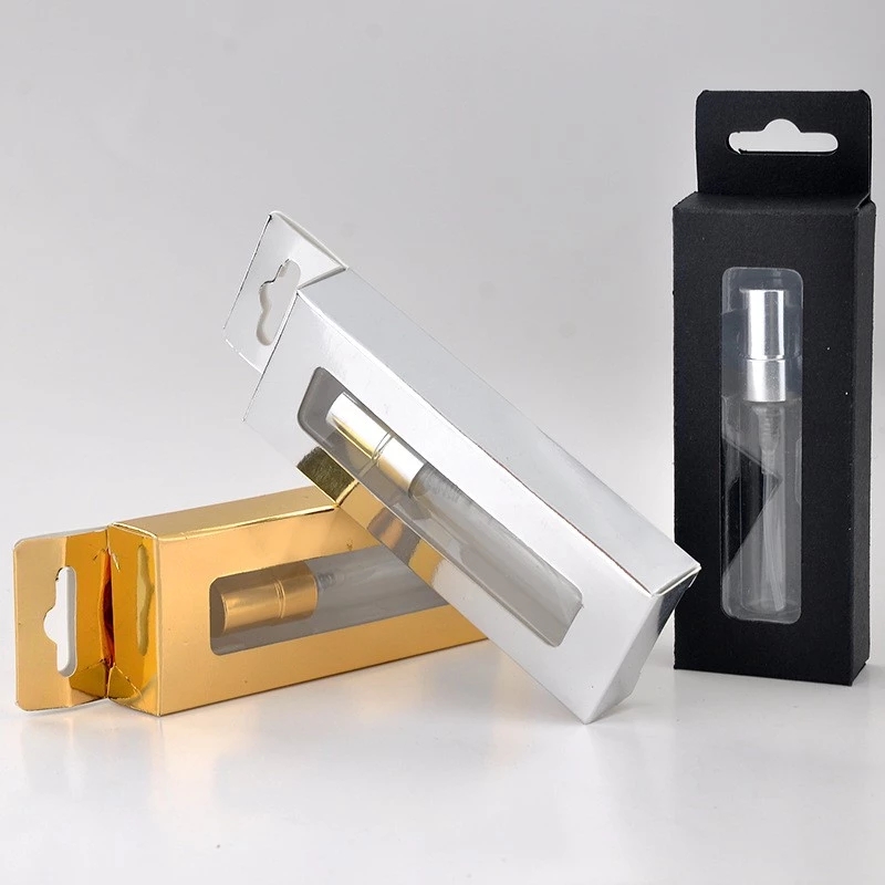 5ml Press Spray Perfume Glass Bottle With Box