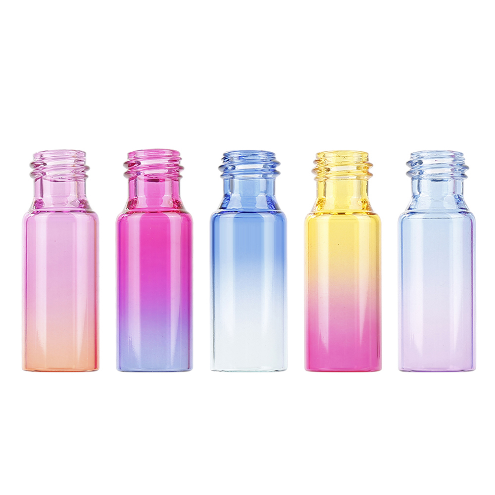 5ml Rainbow Glass Roll On Bottle with Gold Cap
