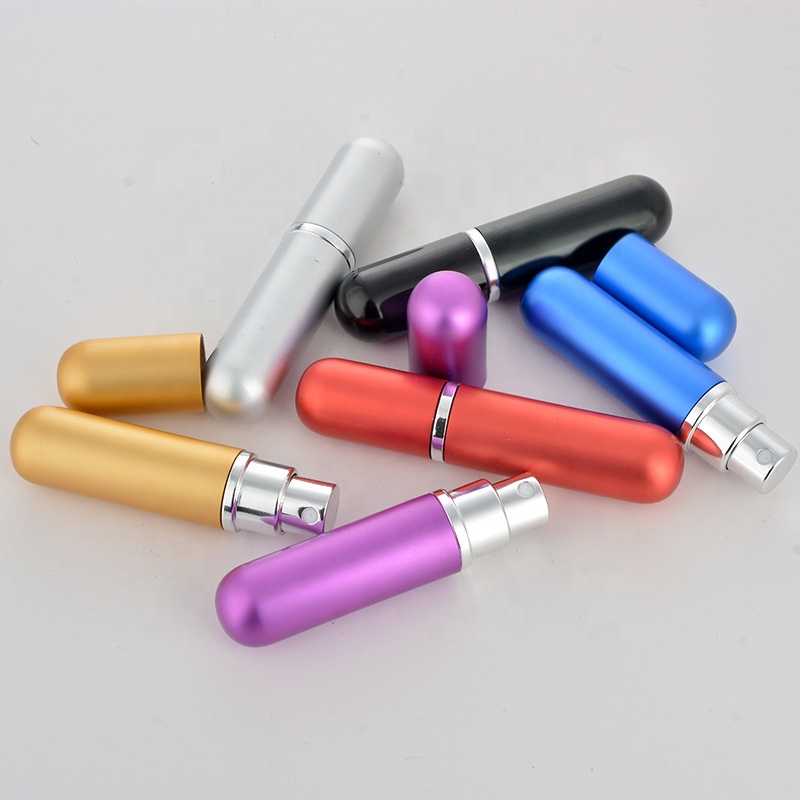 5ml Refillable Portable Perfume Bottle Atomizer Spray &Traveler Aluminum Empty Parfum Bottle Cosmetic Containers