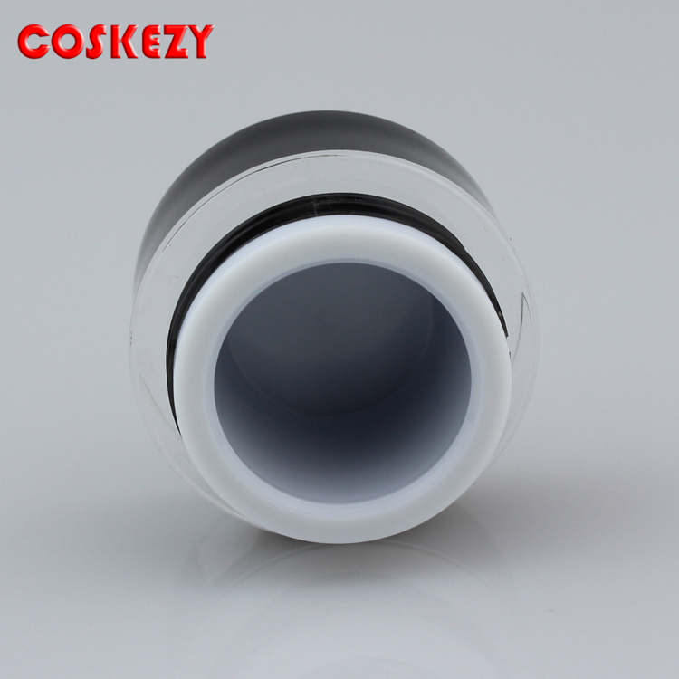 5ml Round Black Nail Gel Jar Empty, Sample Containers Packaging for Cosmetics, Small Container with lid for Facial Cream
