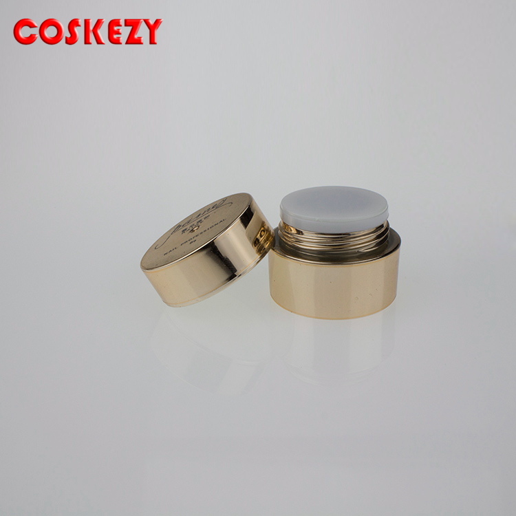 5ml Round Black Nail Gel Jar Empty, Sample Containers Packaging for Cosmetics, Small Container with lid for Facial Cream