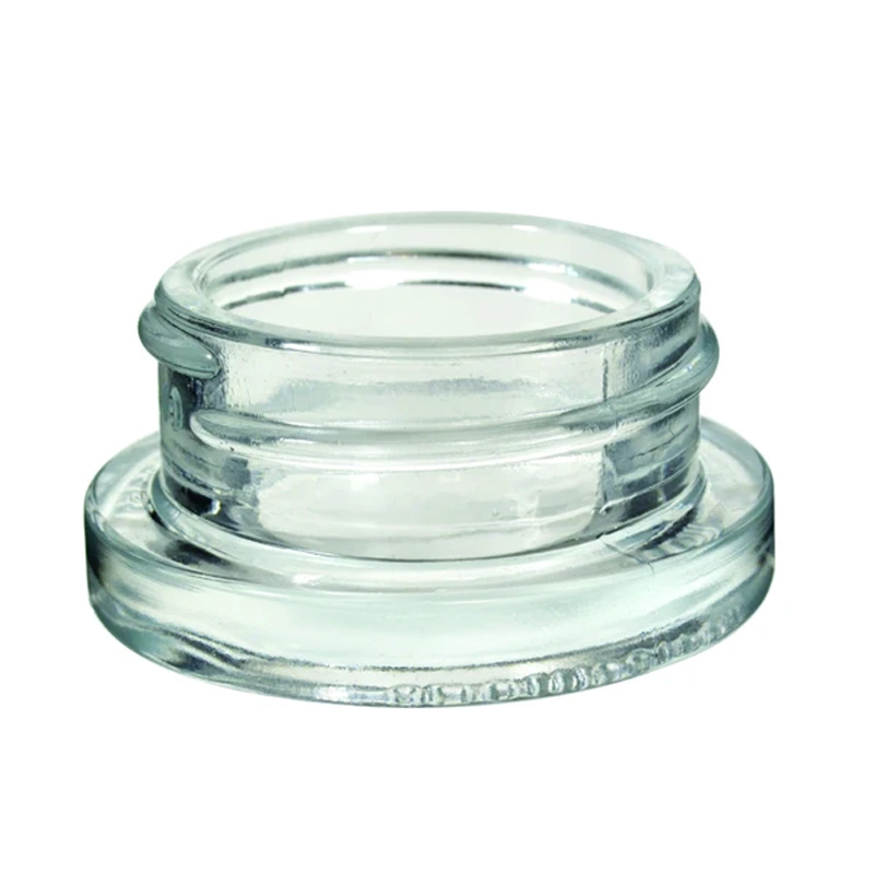 5ml Round Child Resistant Glass Concentrate Jar with Yellow Lid