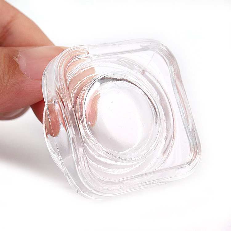 5ml Square UV protection child resistant glass concentrate cosmetic container jar