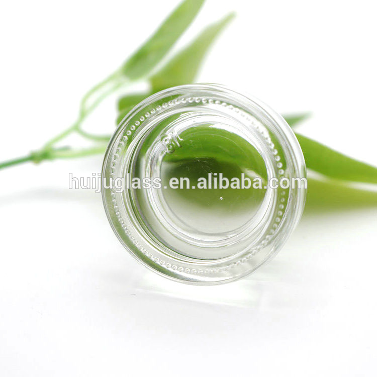 5ml Thick Glass Containers with Silver Lids - Concentrate Jars for Oil, Lip Balm, Wax, Cosmetics