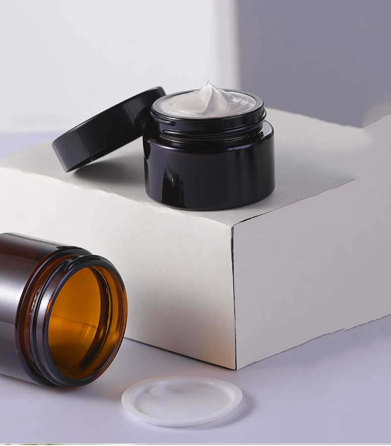 5ml UV glass jar Smell-Proof UV storage refillable stash jar container low profile wide-mouth