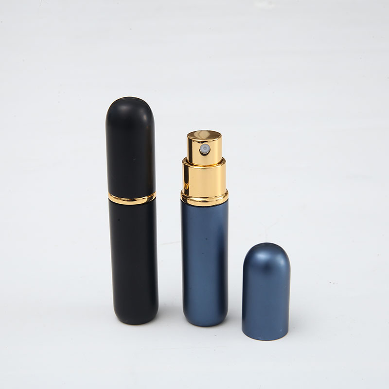 5ml Wholesale Empty Round Aluminum Fine Mist Portable Perfume Bottle