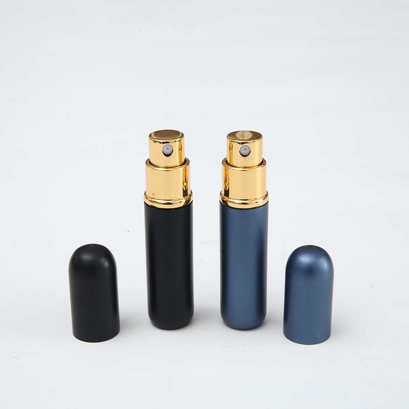 5ml Wholesale Empty Round Aluminum Fine Mist Portable Perfume Bottle