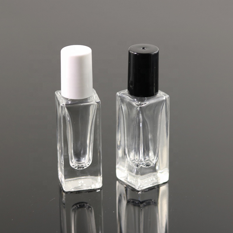 5ml Wholesale rectangular square glass roll on bottle empty perfume roller bottle (NRB08B)