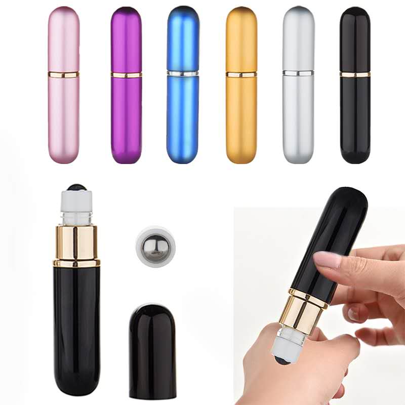 5ml aluminum roller bottle leakproof roll on bottles aluminum essential oil bottle