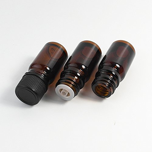 5ml amber blue Euro essential glass oil dropper perfume bottle with sprayer lotion pump for cosmetic packaging