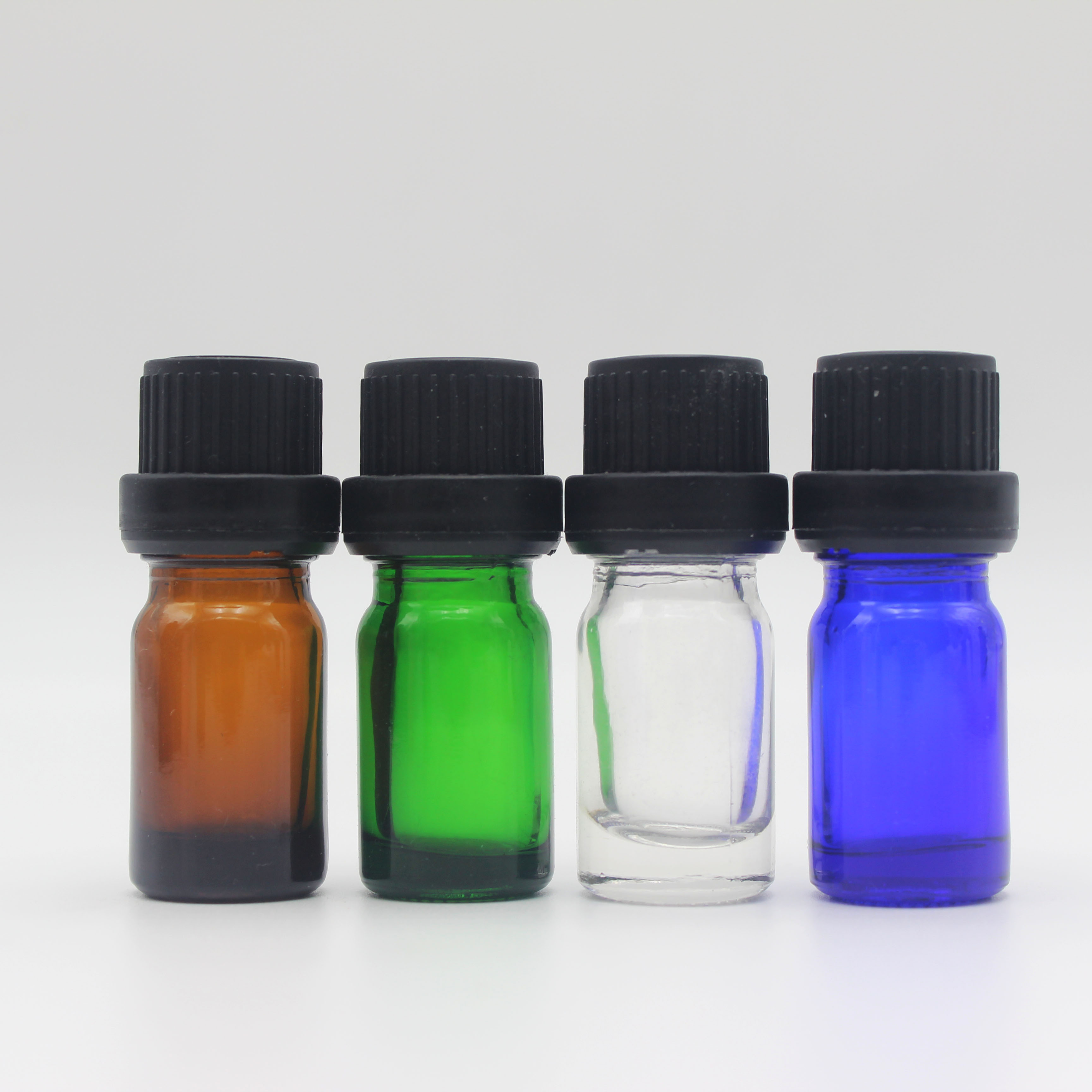 5ml amber clear blue green 30ml glass bottle with for e liquid with temper proof lid MRTS-001Y