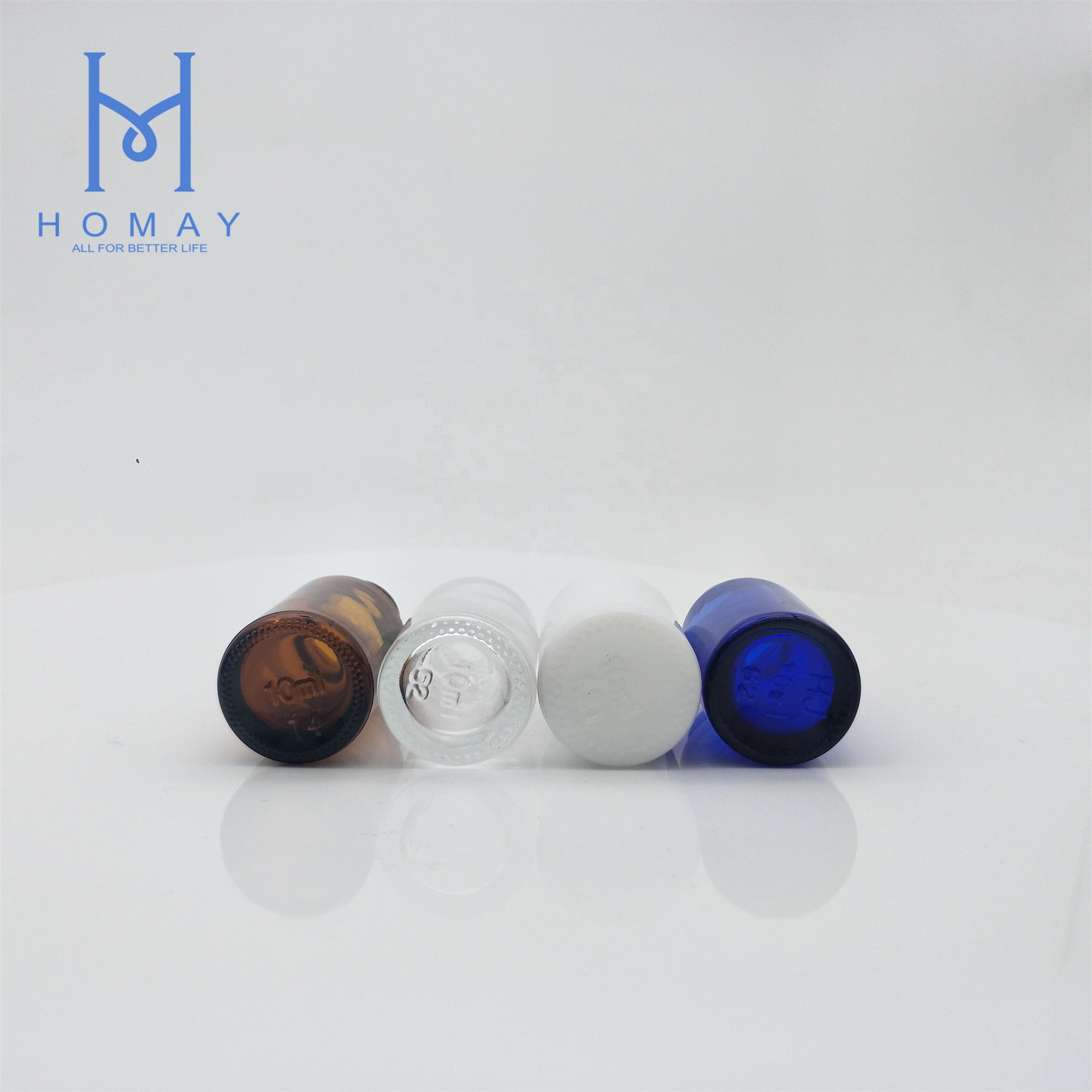 5ml amber clear blue green glass dropper bottle for essential oil