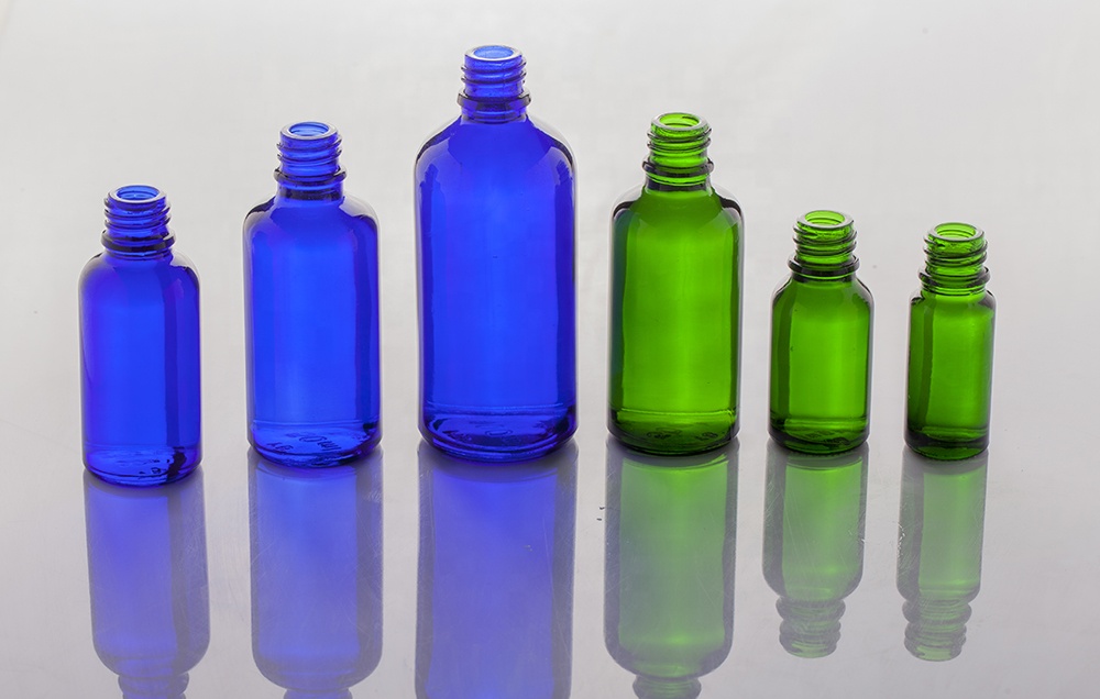 5ml amber clear blue green glass dropper bottle for essential oil
