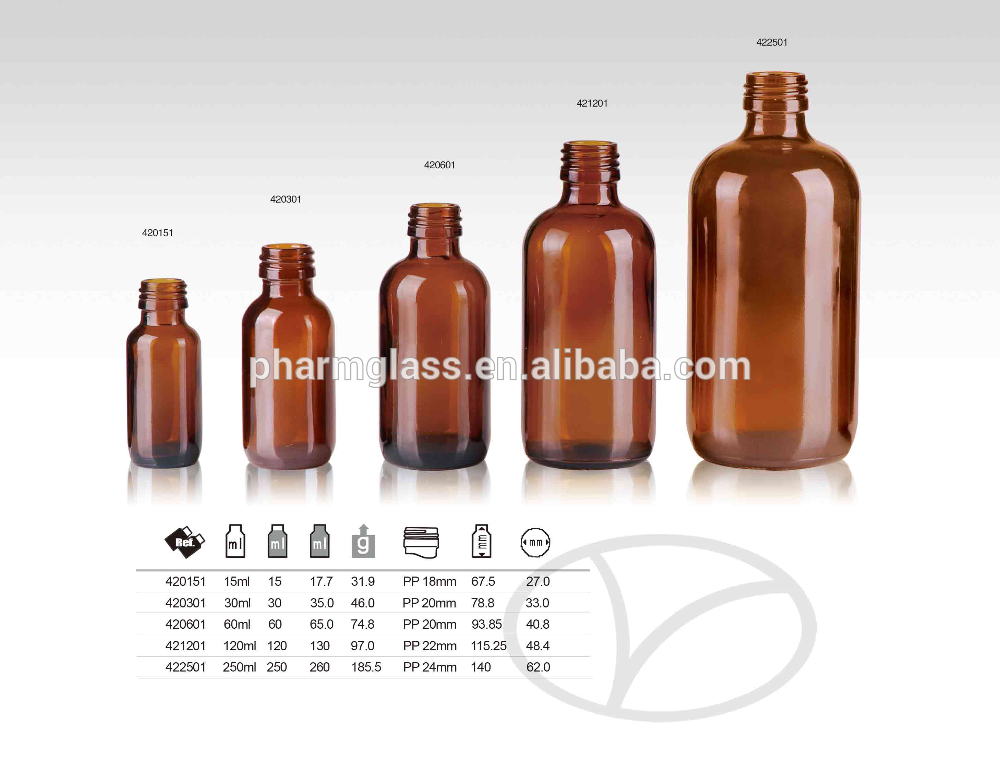 5ml amber glass bottle
