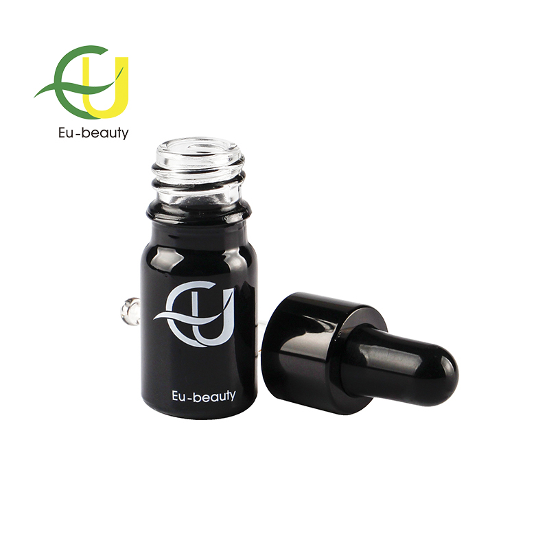 5ml black glass dropper bottle for essential oil packaging
