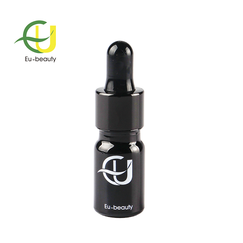 5ml black glass dropper bottle for essential oil packaging