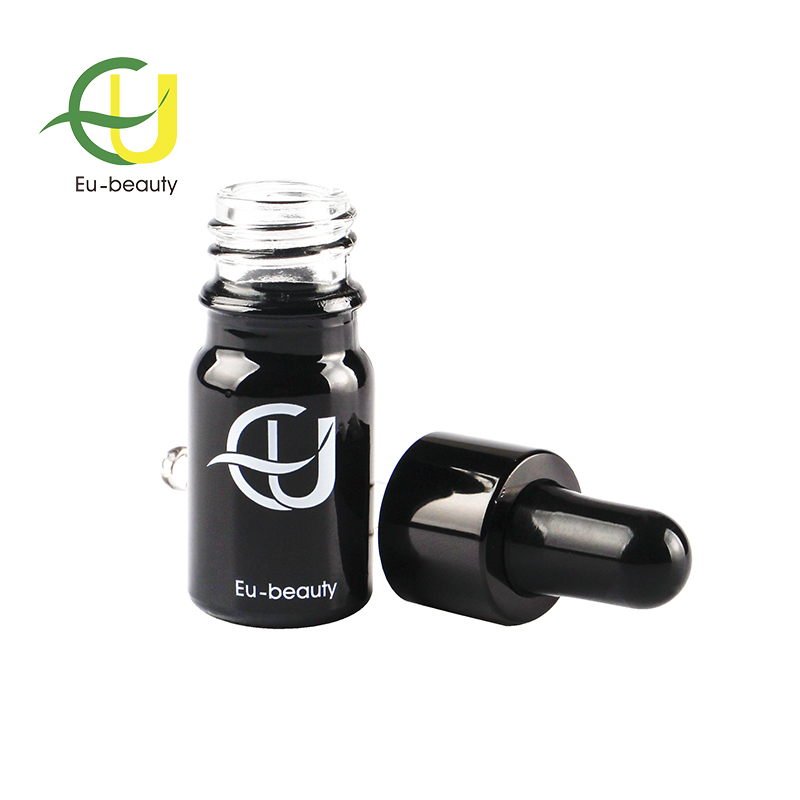 5ml black glass dropper bottle for essential oil packaging