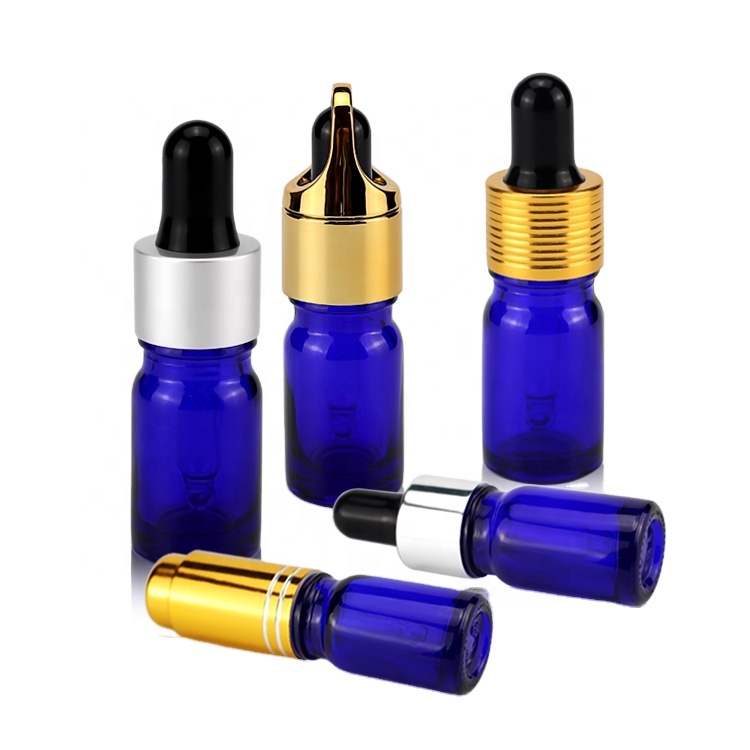 5ml blue Verbena Dill deer's foot grass essential oil glass dropper bottle