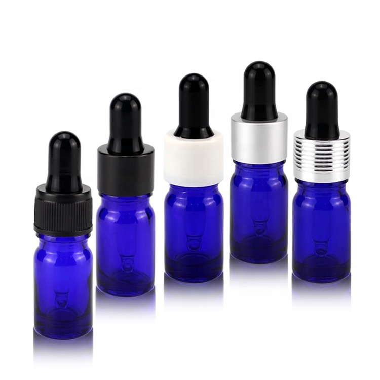 5ml blue Verbena Dill deer's foot grass essential oil glass dropper bottle