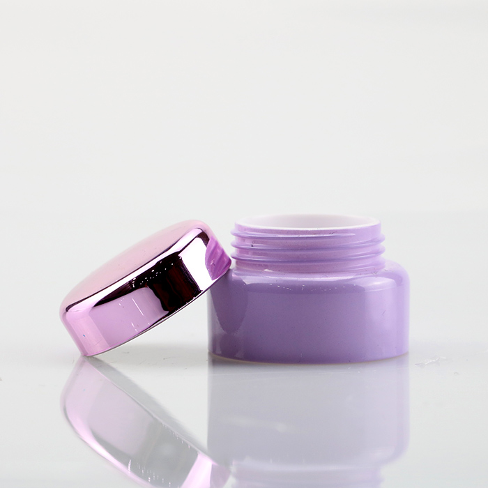 5ml cheap purple plastic glue custom empty custom printing color gel polish jar for nail art