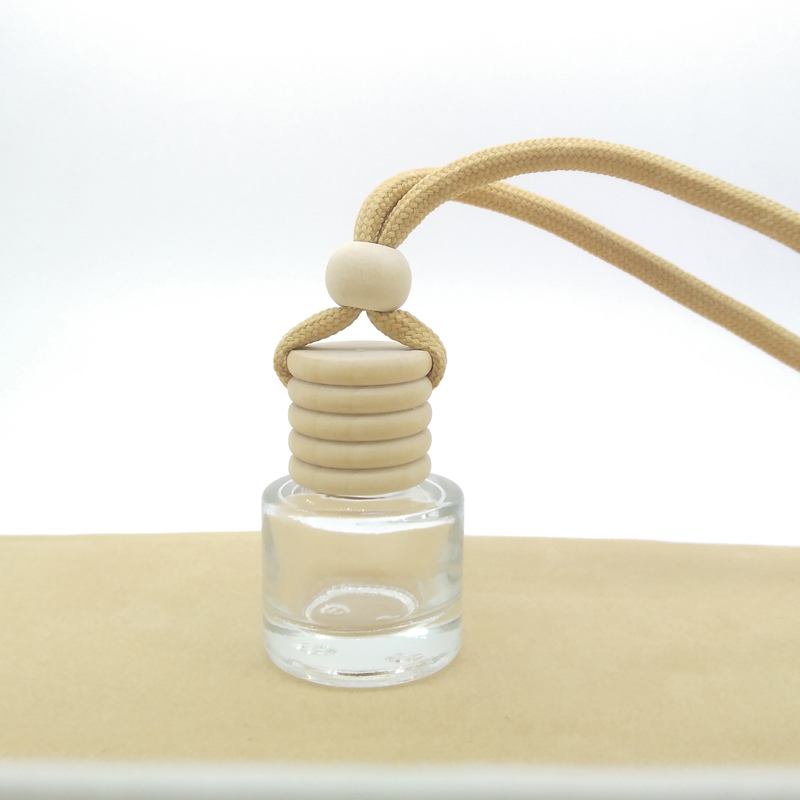5ml cheaper transparent glass pendant bottle  car perfume bottle