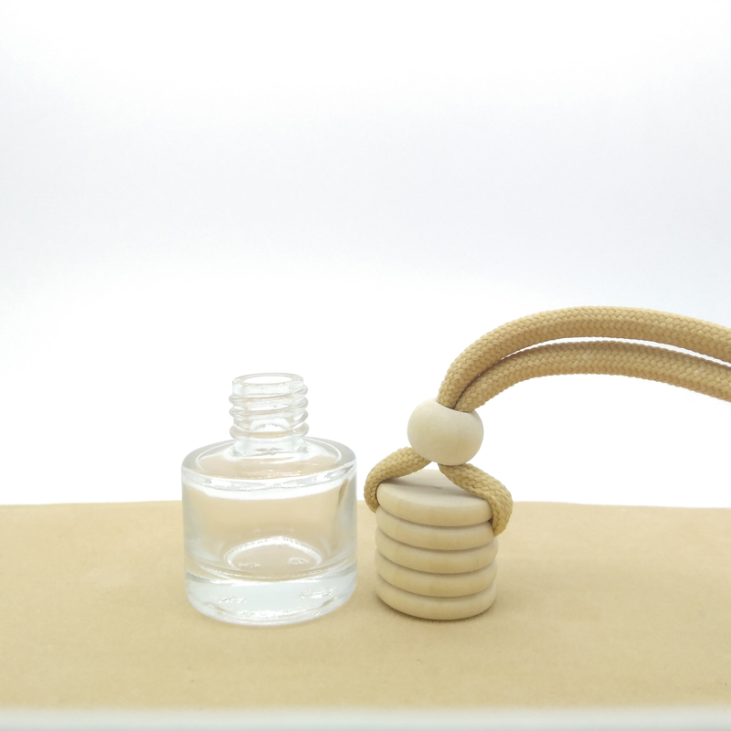 5ml cheaper transparent glass pendant bottle car perfume bottle