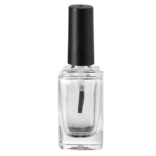 5ml clear empty glass bottle nail polish gel bottles with brush cap
