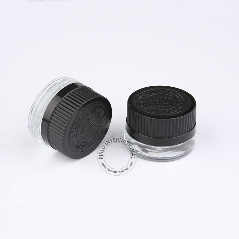 5ml clear glass jar Thick wall concentrate glass jar glass jar cosmetic with child resistant cap for CBD