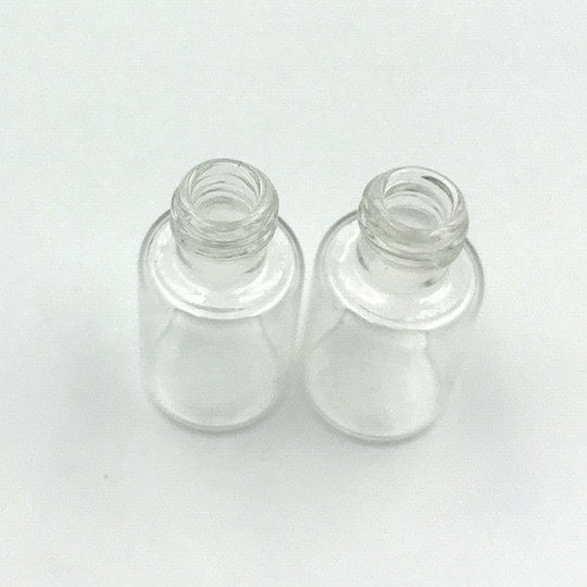 5ml clear glass tube bottle with black bakelite cap,small perfume bottle with phenolic lid