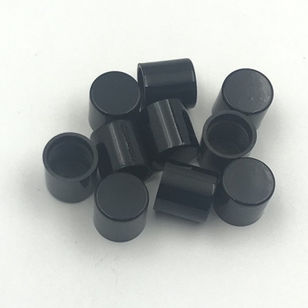 5ml clear glass tube bottle with black bakelite cap,small perfume bottle with phenolic lid