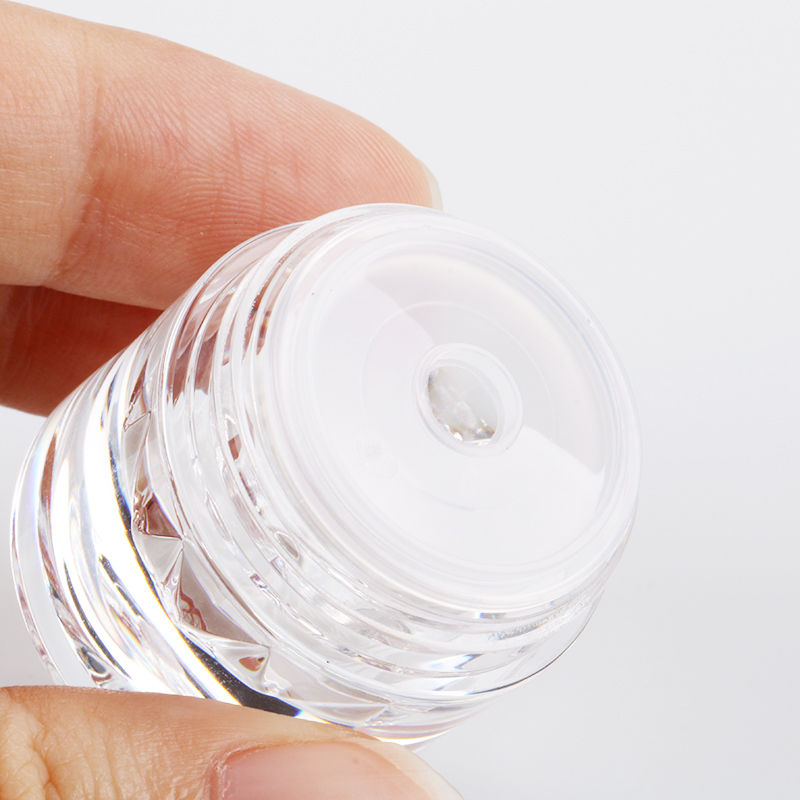 5ml color gel glitter powder nail art cylinder round jar pigment loose powder jar