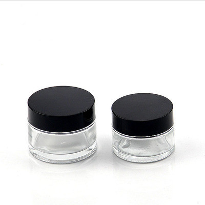 5ml custom aluminum lid transparent glass jar