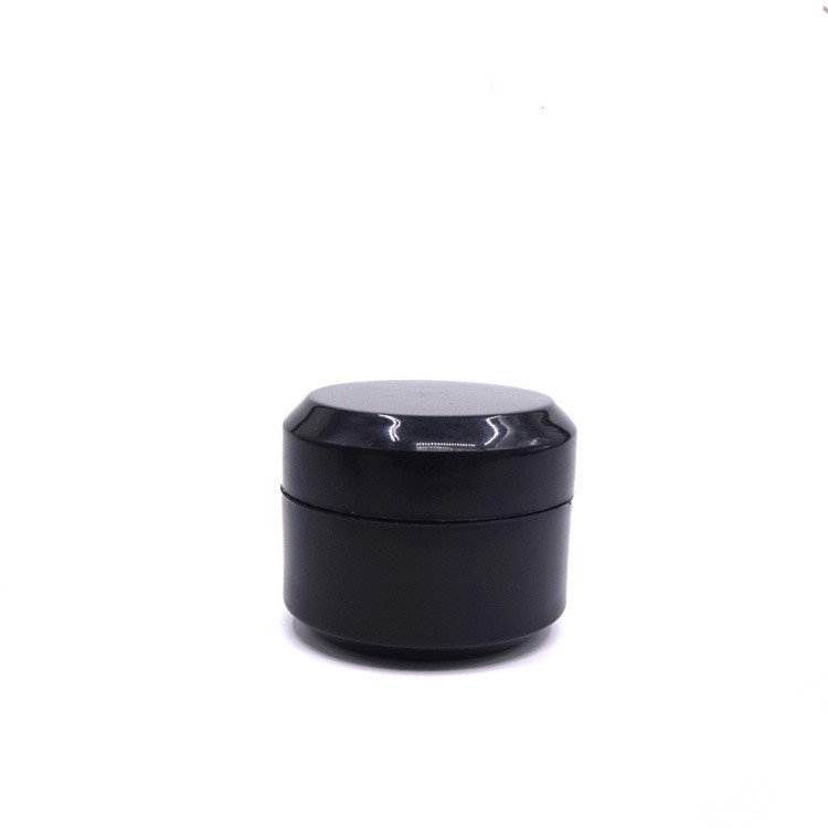 5ml custom mini cosmetic container portable black plastic pp material empty eye cream jar