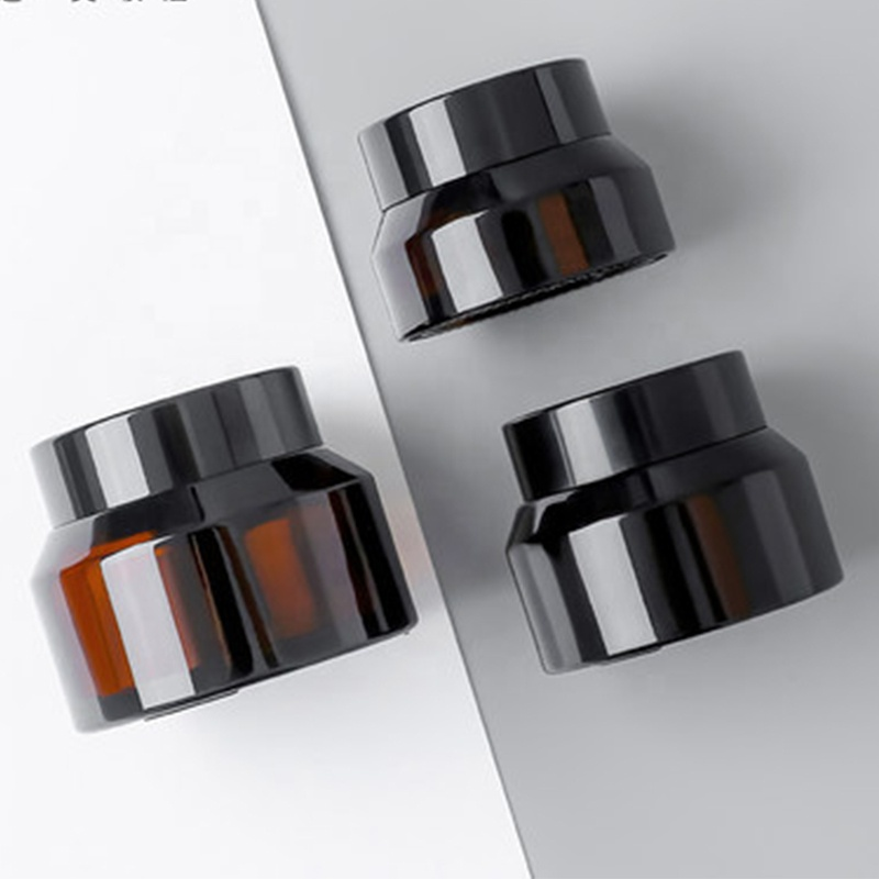 5ml empty glass eye cream jar with caps