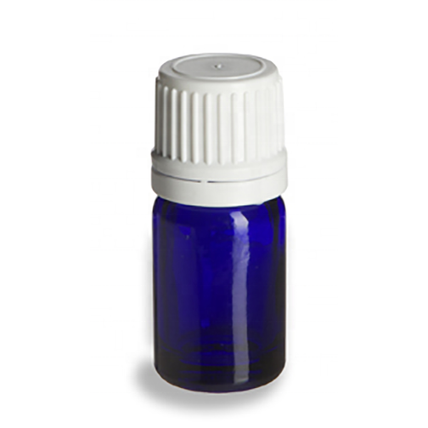 5ml empty mini perfume glass bottle in blue color for samples cosmetic package