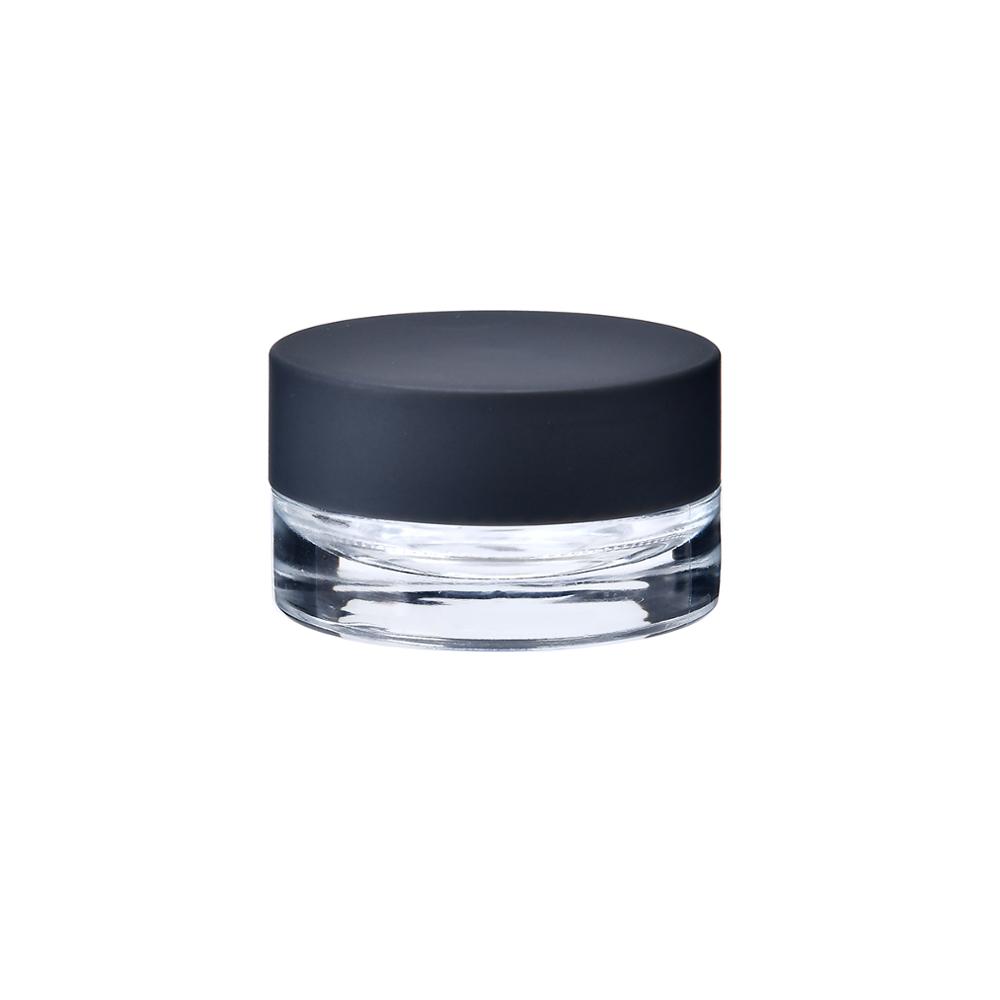5ml glass jar round glass jar  thick wall clear storage jar glass