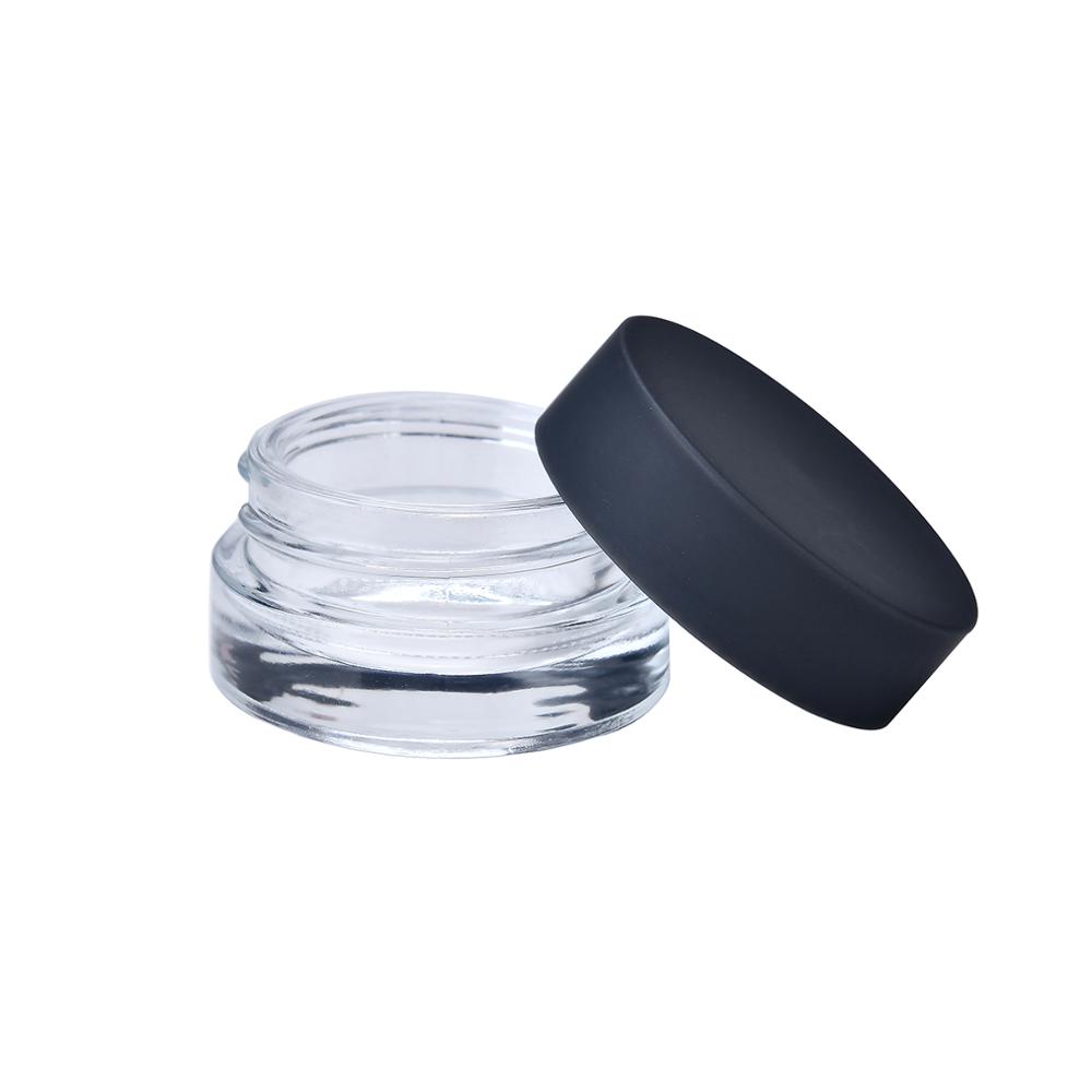 5ml glass jar round glass jar thick wall clear storage jar glass