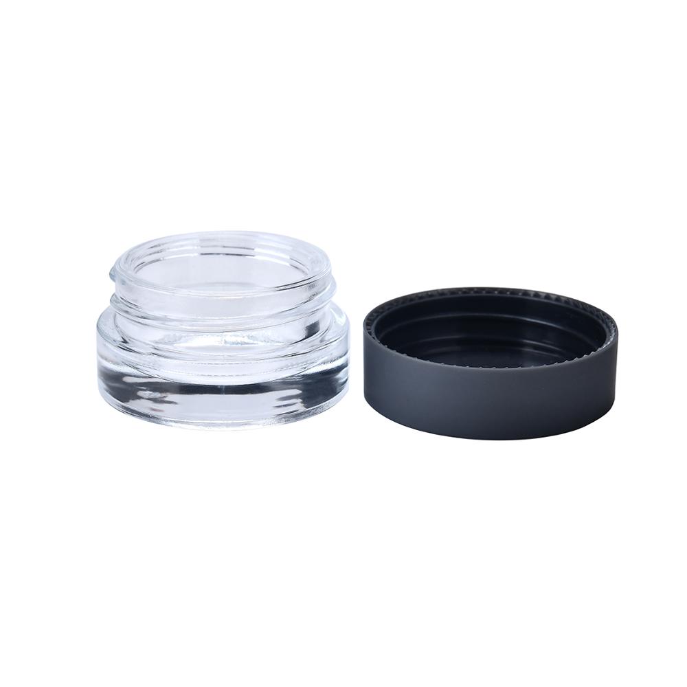 5ml glass jar round glass jar thick wall clear storage jar glass