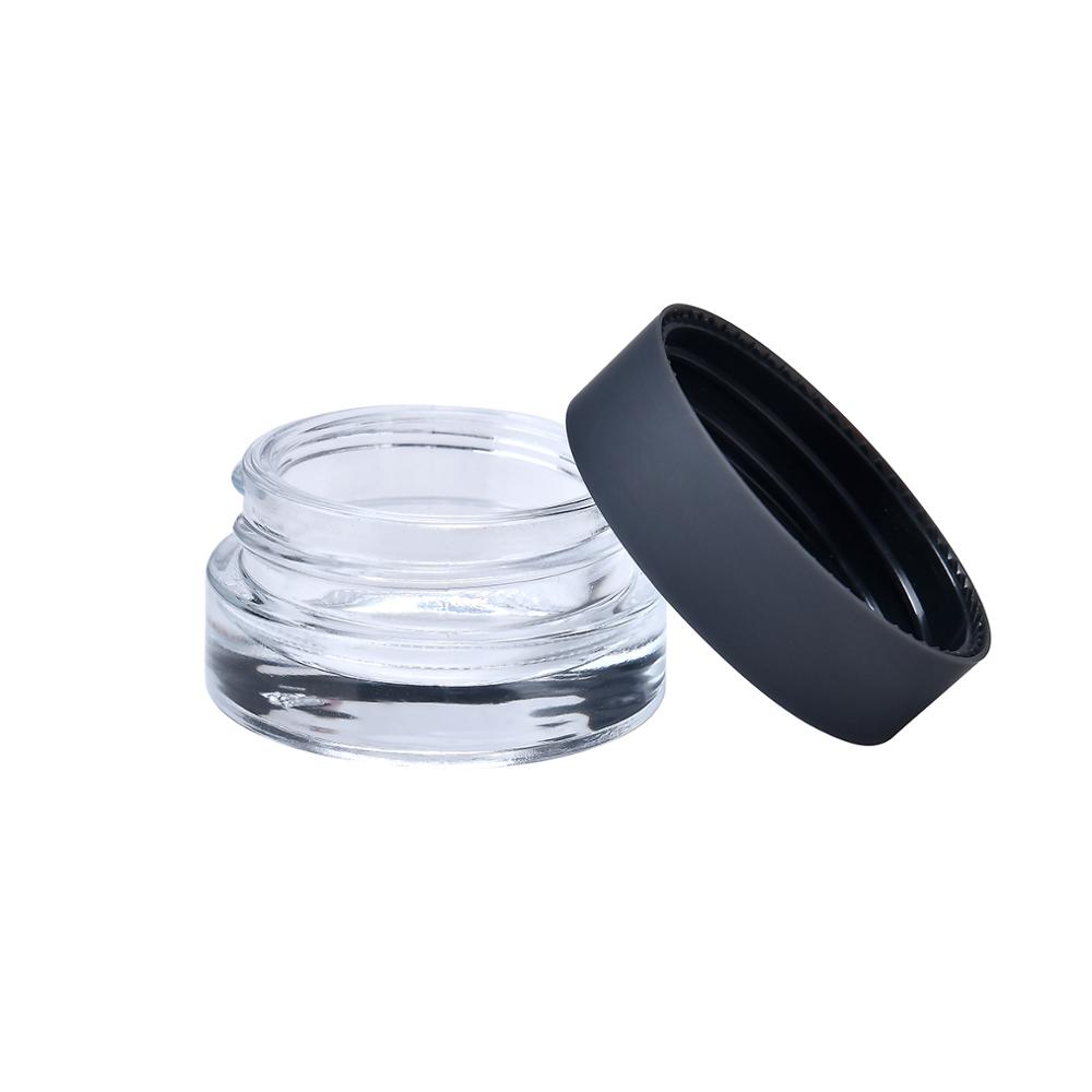 5ml glass jar round glass jar thick wall clear storage jar glass