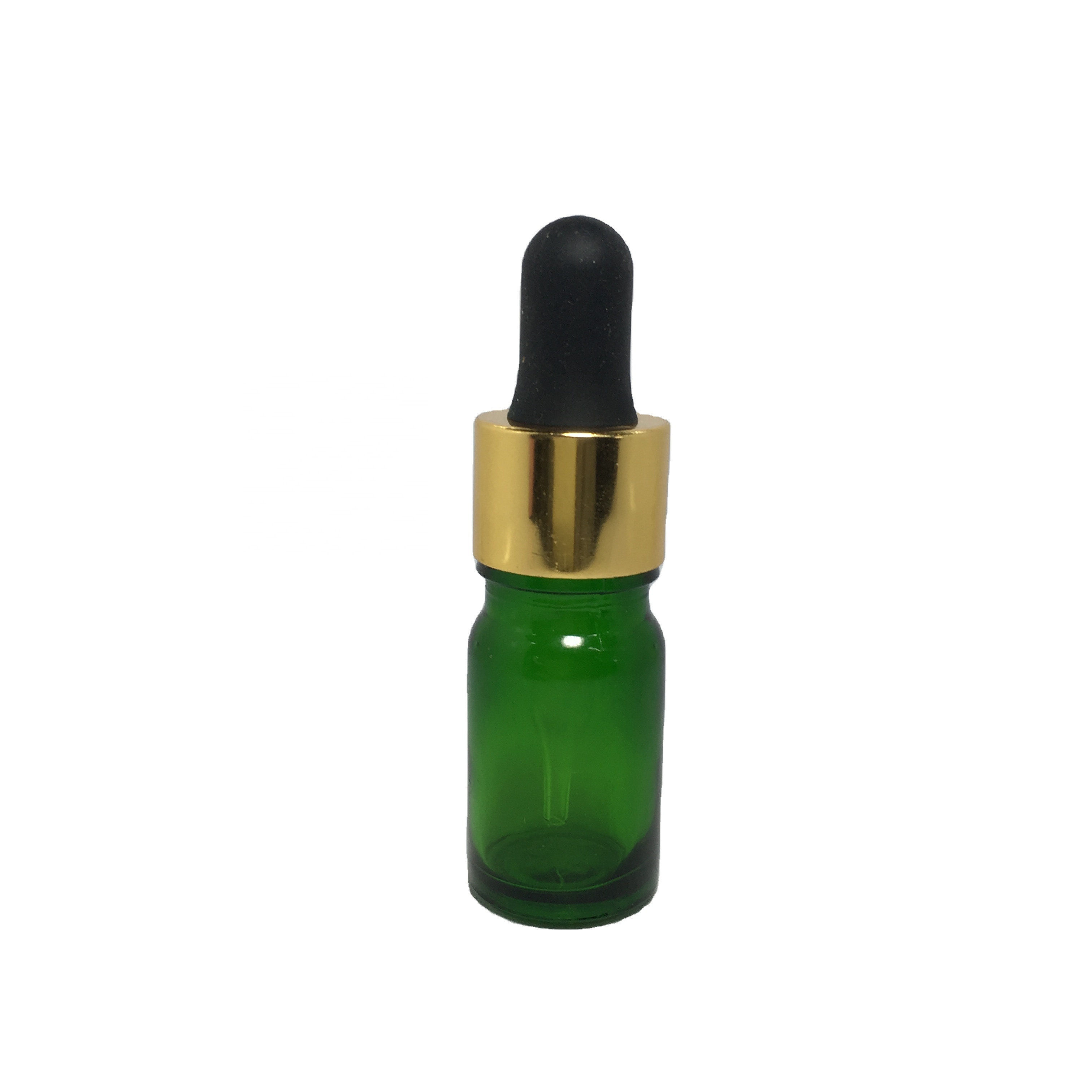 5ml green essential oil glass bottle with gold dropper,5ml 10ml 15ml 20ml 30ml 50ml 100ml