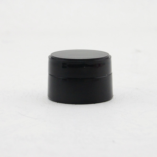 5ml hot sale black empty uv gel nail polish container low moq custom cosmetic glue plastic jars