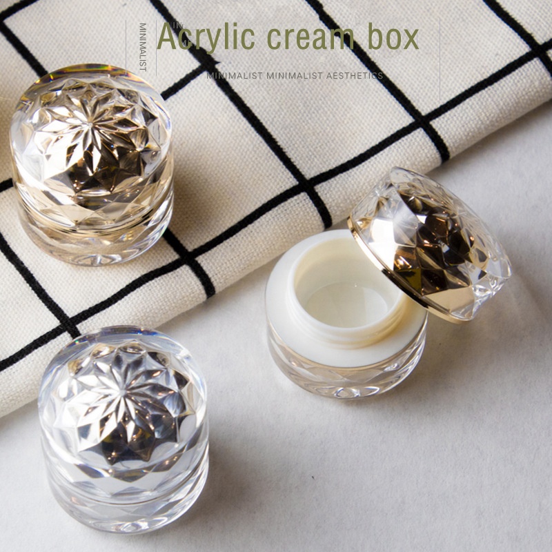 5ml luxury empty acrylic containers face body hands cream bottle jar for lotions and creams