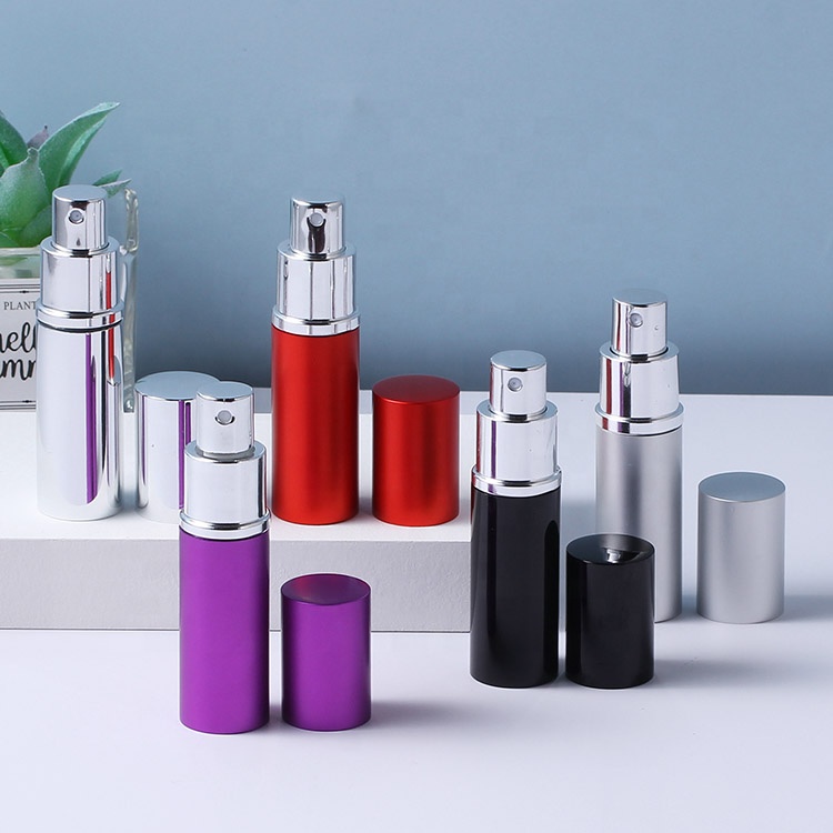 5ml mini aluminous rechargeable self-pumping bottom filling perfume bottle portable dispensing bottle spray bottle