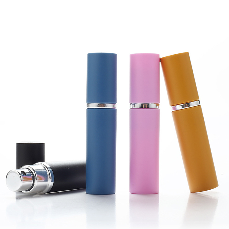 5ml mulit-color aluminum perfume atomizer with glass inner