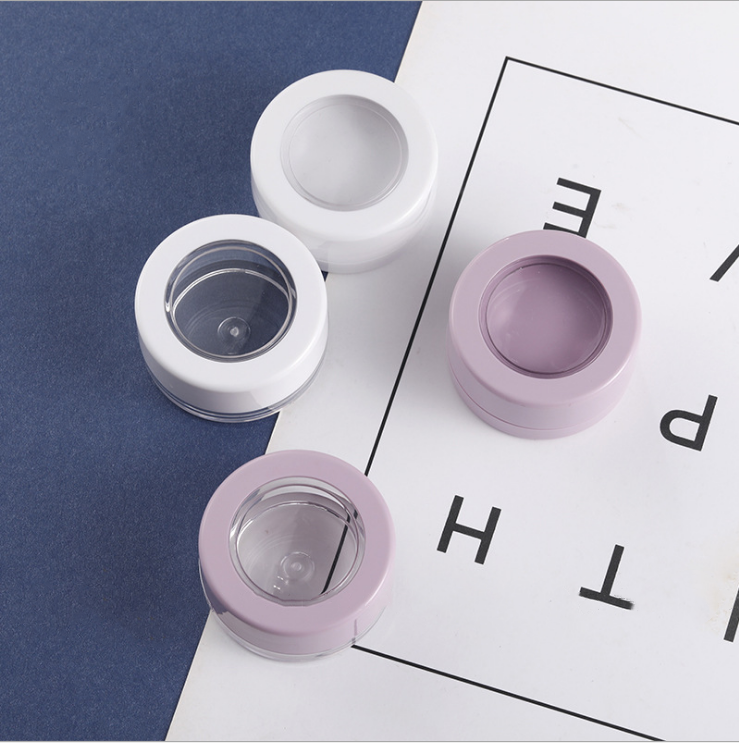 5ml new round monochrome mashed potato eye shadow box powder lip box packaging material manufacturer wholesale