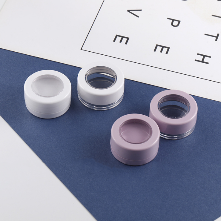 5ml new round monochrome mashed potato eye shadow box powder lip box packaging material manufacturer wholesale