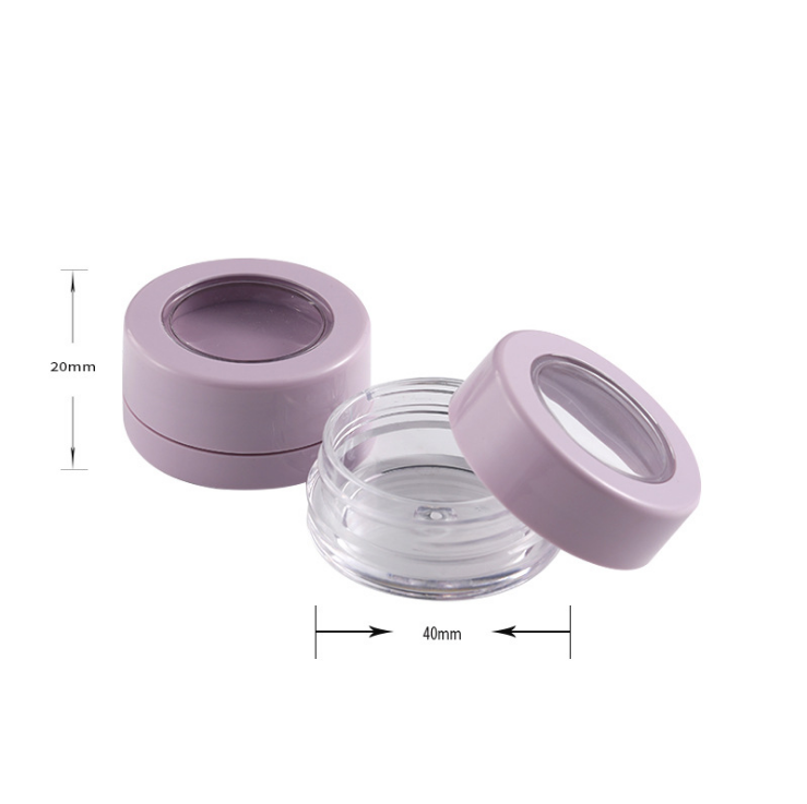 5ml new round monochrome mashed potato eye shadow box powder lip box packaging material manufacturer wholesale