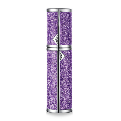 5ml perfume glass atomizer mini empty leather perfume bottle portable refillable perfume atomizer for travel