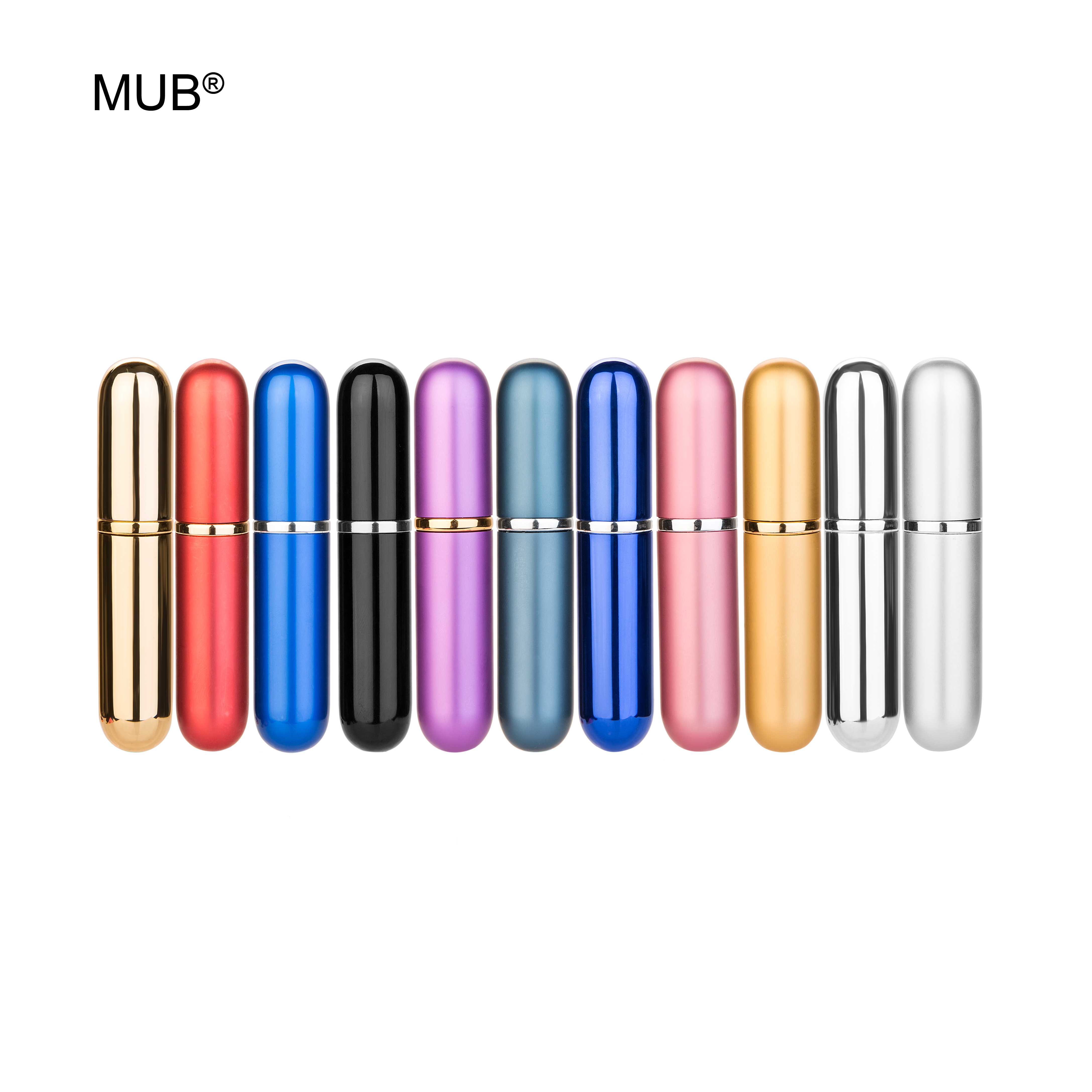 5ml refillable travel aluminum empty glass perfume bottle